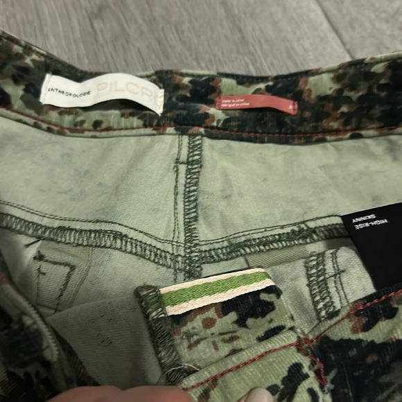 Pilcro Anthropologie Green and Black corduroy Pants size 30 - Picture 4 of 11